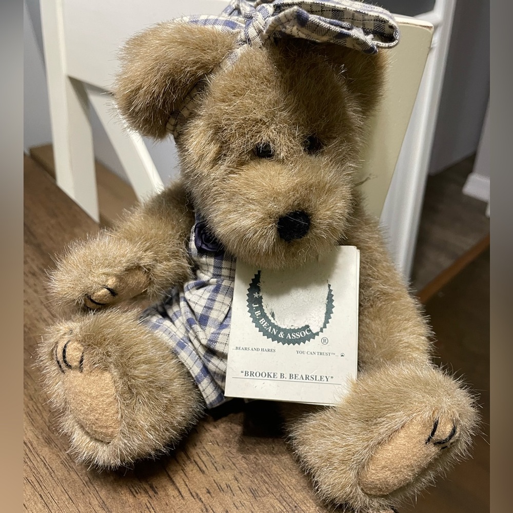Boyds Bears Brooke B Bearsley Plush Stuffed Fabric 10" Bear With Tags #917400 - Picture 1 of 1